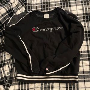 Champion crew neck size large color black